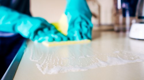 Symbol for security and data retention in tenancy cleaning services